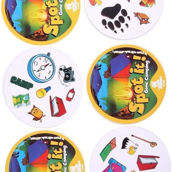 Spot It Gone Camping Card Game Party Playing Cards Games for Kids - Picture 4 of 6